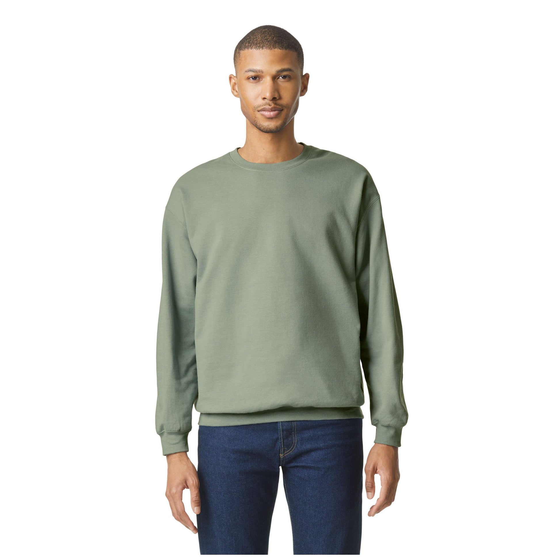 Sage - Back - Gildan Unisex Adult Softstyle Fleece Midweight Pullover
