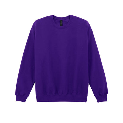 Purple - Front - Gildan Unisex Adult Softstyle Fleece Midweight Pullover