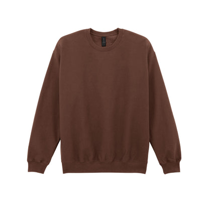 Cocoa - Front - Gildan Unisex Adult Softstyle Fleece Midweight Pullover