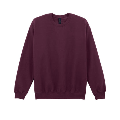 Maroon - Front - Gildan Unisex Adult Softstyle Fleece Midweight Pullover