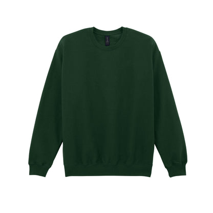Forest Green - Front - Gildan Unisex Adult Softstyle Fleece Midweight Pullover