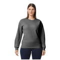Charcoal - Front - Gildan Unisex Adult Softstyle Fleece Midweight Pullover