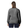 Charcoal - Back - Gildan Unisex Adult Softstyle Fleece Midweight Pullover