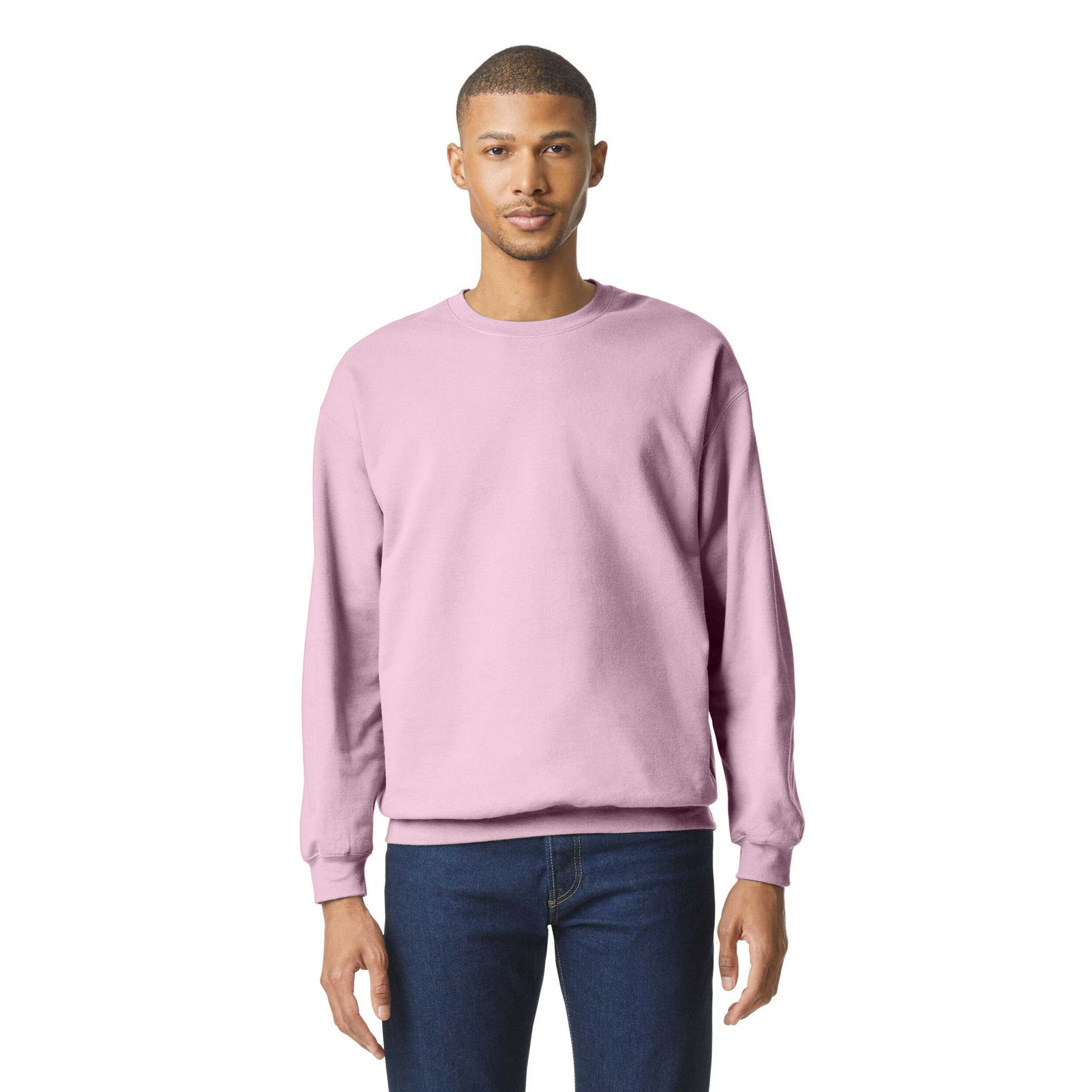 Light Pink - Lifestyle - Gildan Unisex Adult Softstyle Fleece Midweight Pullover