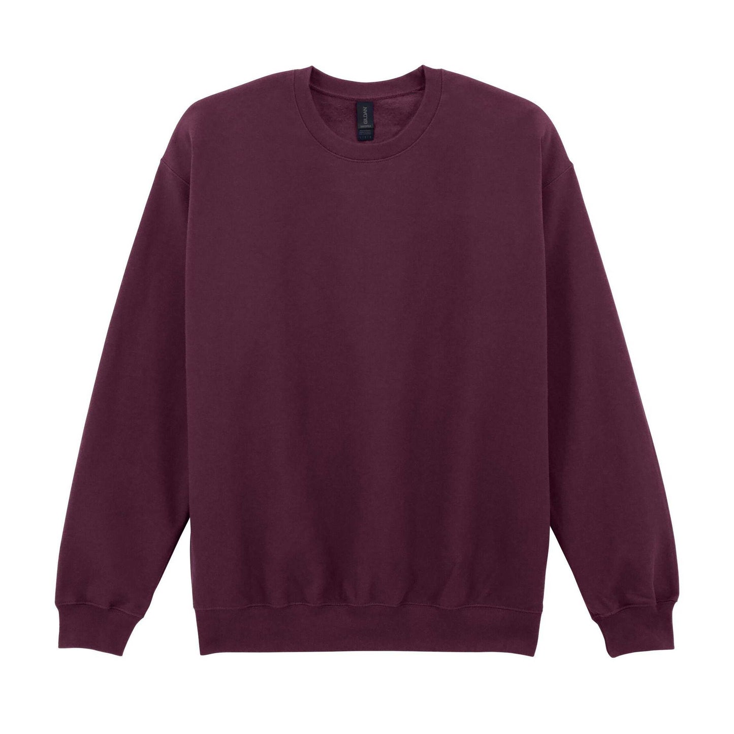 Maroon - Back - Gildan Unisex Adult Softstyle Fleece Midweight Pullover