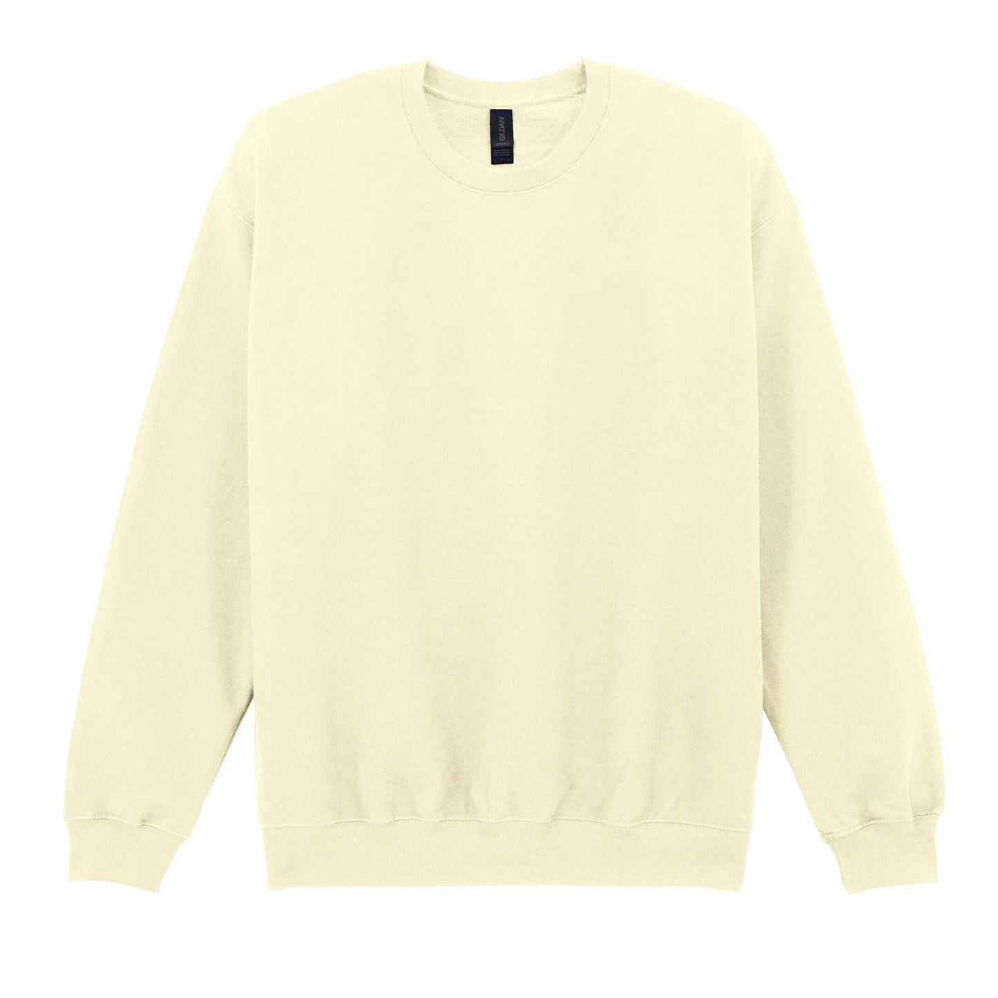 Off White - Back - Gildan Unisex Adult Softstyle Fleece Midweight Pullover