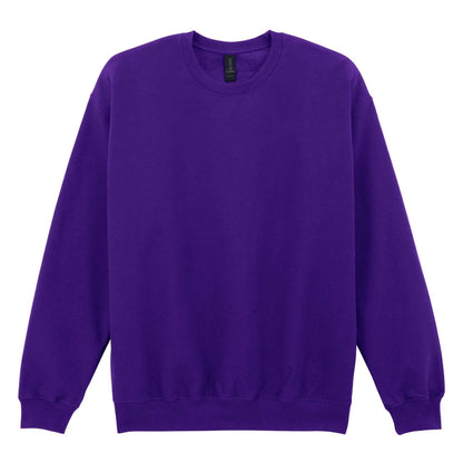 Purple - Back - Gildan Unisex Adult Softstyle Fleece Midweight Pullover