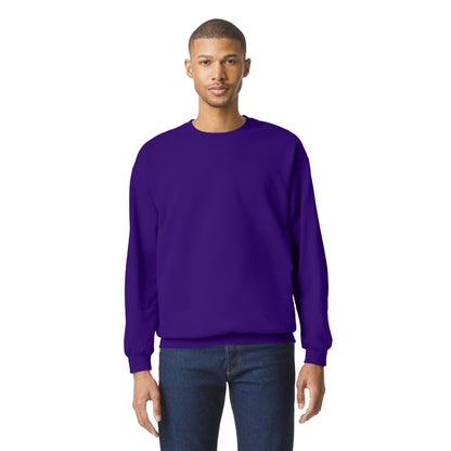 Purple - Lifestyle - Gildan Unisex Adult Softstyle Fleece Midweight Pullover