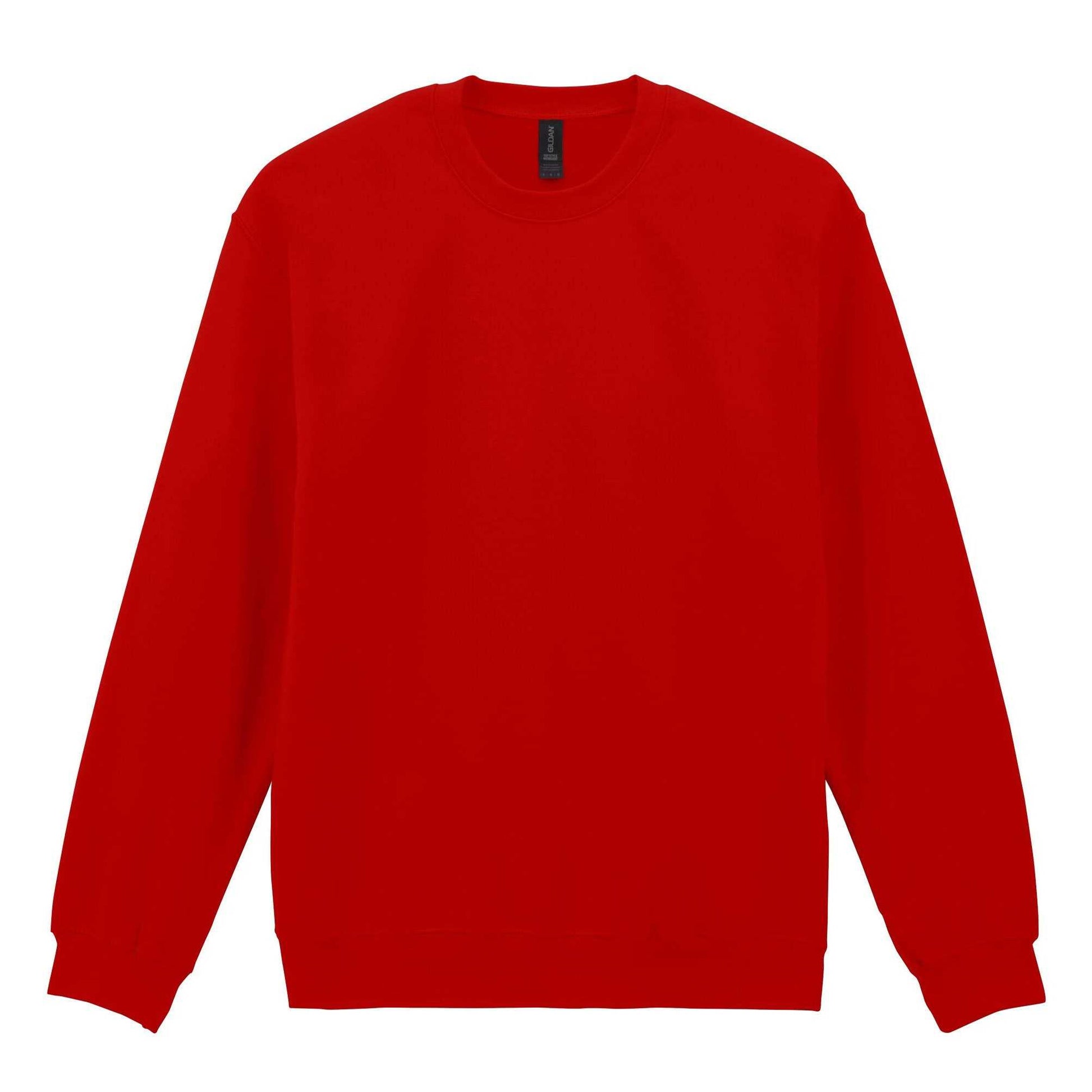 Red - Back - Gildan Unisex Adult Softstyle Fleece Midweight Pullover