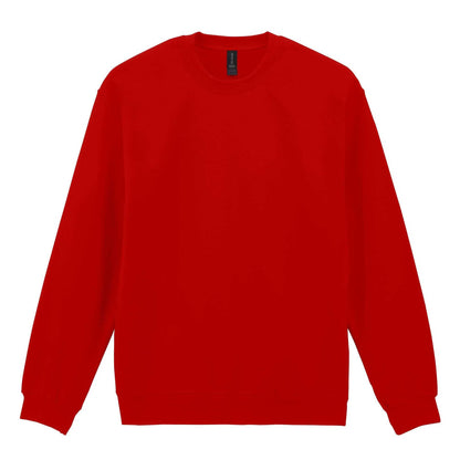 Red - Back - Gildan Unisex Adult Softstyle Fleece Midweight Pullover