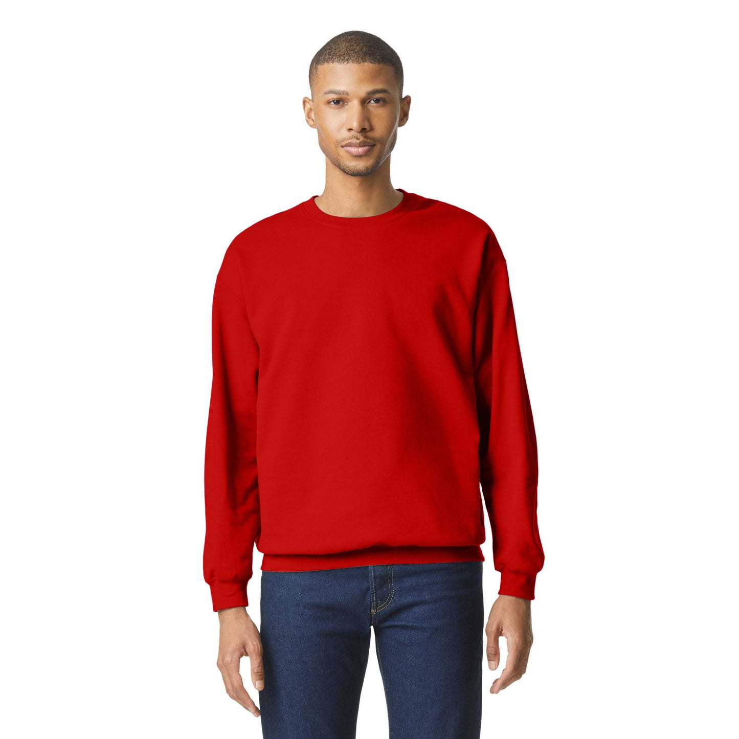 Red - Lifestyle - Gildan Unisex Adult Softstyle Fleece Midweight Pullover
