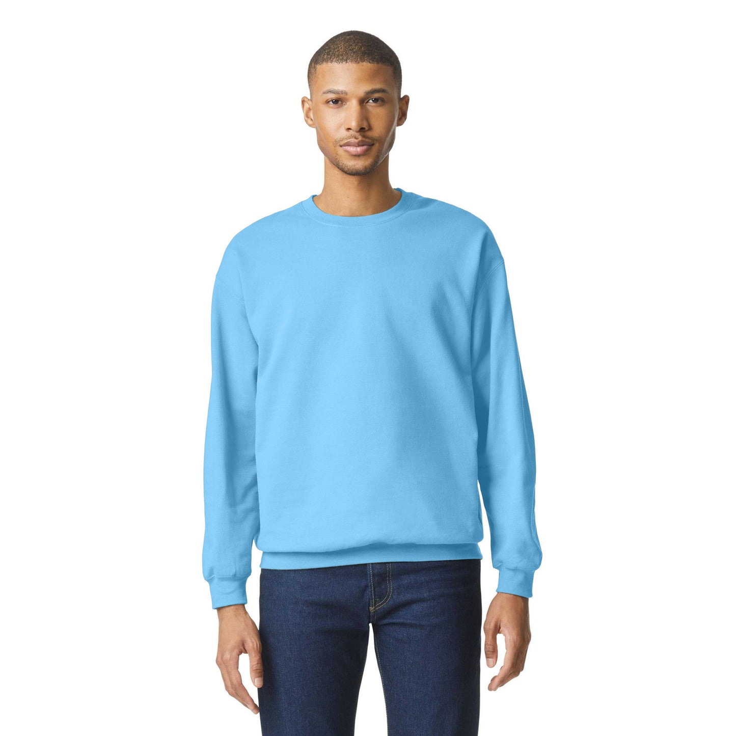 Sky Blue - Lifestyle - Gildan Unisex Adult Softstyle Fleece Midweight Pullover