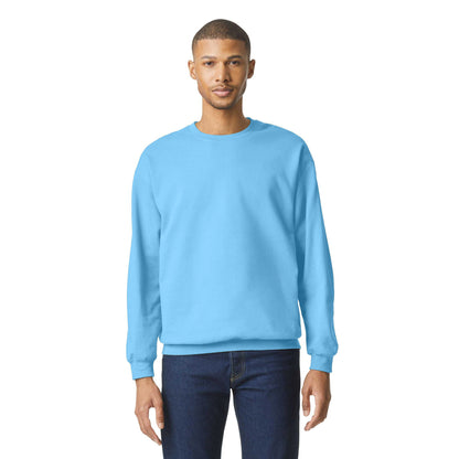 Sky Blue - Lifestyle - Gildan Unisex Adult Softstyle Fleece Midweight Pullover