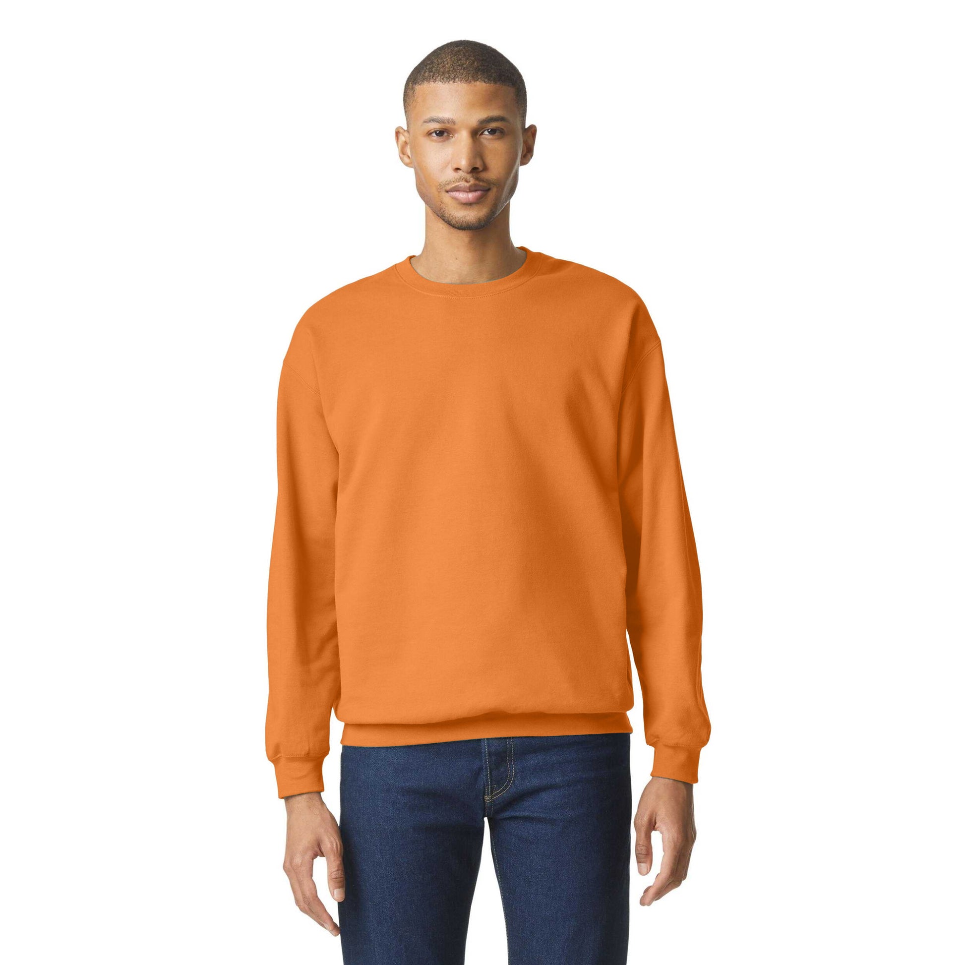 Tangerine - Lifestyle - Gildan Unisex Adult Softstyle Fleece Midweight Pullover