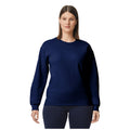 Navy Blue - Front - Gildan Unisex Adult Softstyle Fleece Midweight Pullover