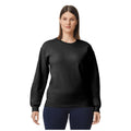 Black - Front - Gildan Unisex Adult Softstyle Fleece Midweight Pullover