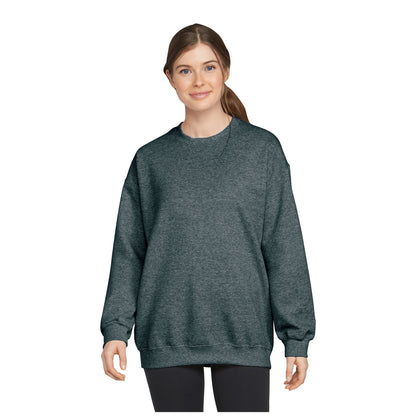Dark Heather - Front - Gildan Unisex Adult Softstyle Heather Midweight Fleece Top