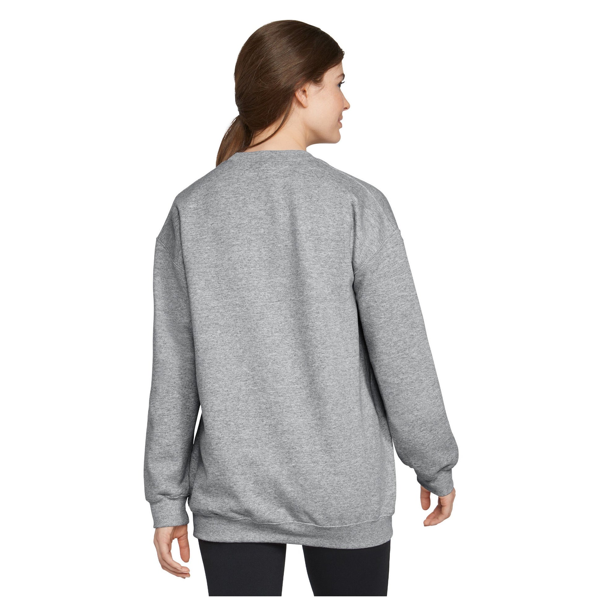 Sports Grey - Back - Gildan Unisex Adult Softstyle Midweight Crew Neck Fleece Top
