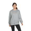 Sports Grey - Front - Gildan Unisex Adult Softstyle Midweight Crew Neck Fleece Top