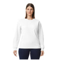 White - Front - Gildan Unisex Adult Softstyle Plain Midweight Fleece Top