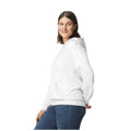 White - Side - Gildan Unisex Adult Softstyle Plain Fleece Midweight Hoodie