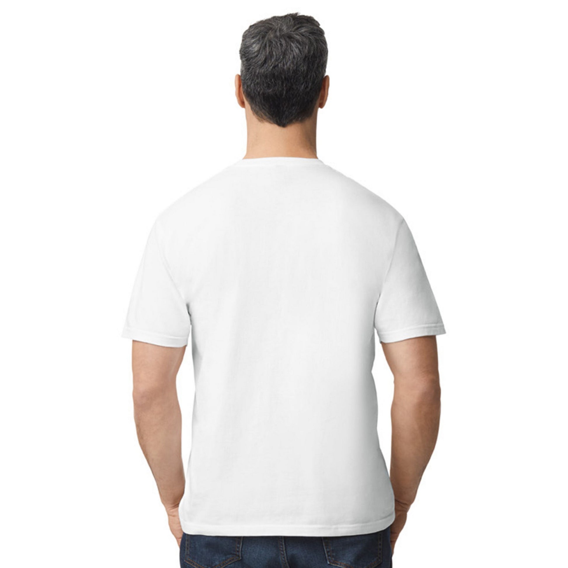 White - Back - Gildan Unisex Adult Softstyle Plain Midweight T-Shirt