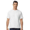 White - Front - Gildan Unisex Adult Softstyle Plain Midweight T-Shirt