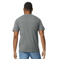 Graphite - Back - Gildan Unisex Adult Softstyle Heather Midweight T-Shirt