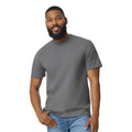 Graphite - Front - Gildan Unisex Adult Softstyle Heather Midweight T-Shirt
