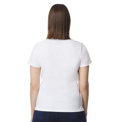 White - Back - Gildan Womens-Ladies Softstyle Plain Midweight T-Shirt