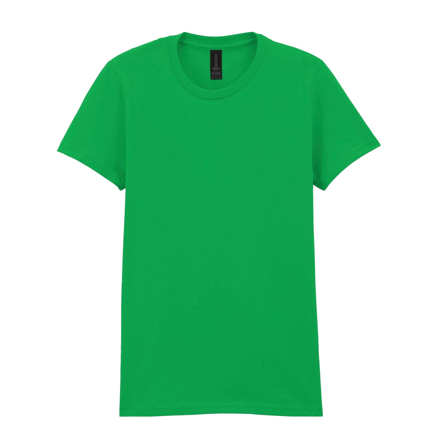 Irish Green - Front - Gildan Womens-Ladies Softstyle Plain Midweight T-Shirt