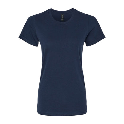 Navy Blue - Front - Gildan Womens-Ladies Softstyle Plain Midweight T-Shirt