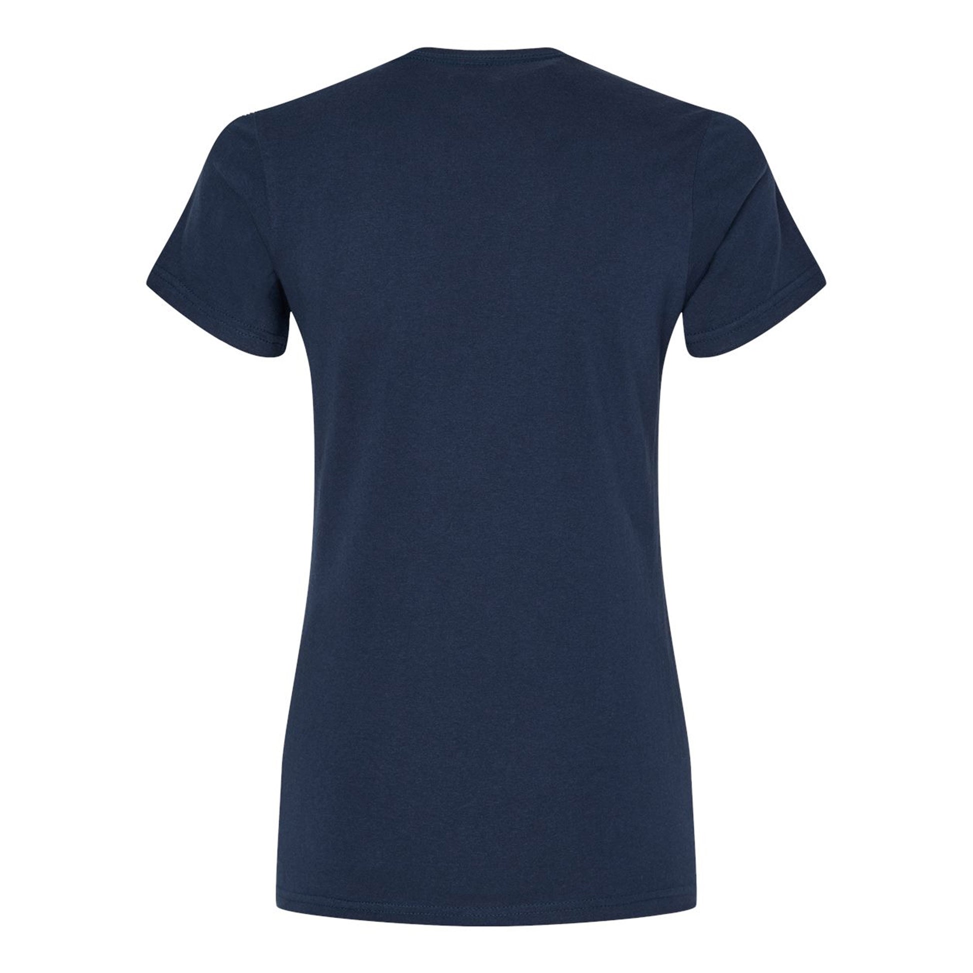 Navy Blue - Back - Gildan Womens-Ladies Softstyle Plain Midweight T-Shirt