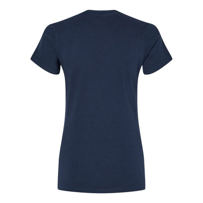 Navy Blue - Back - Gildan Womens-Ladies Softstyle Plain Midweight T-Shirt