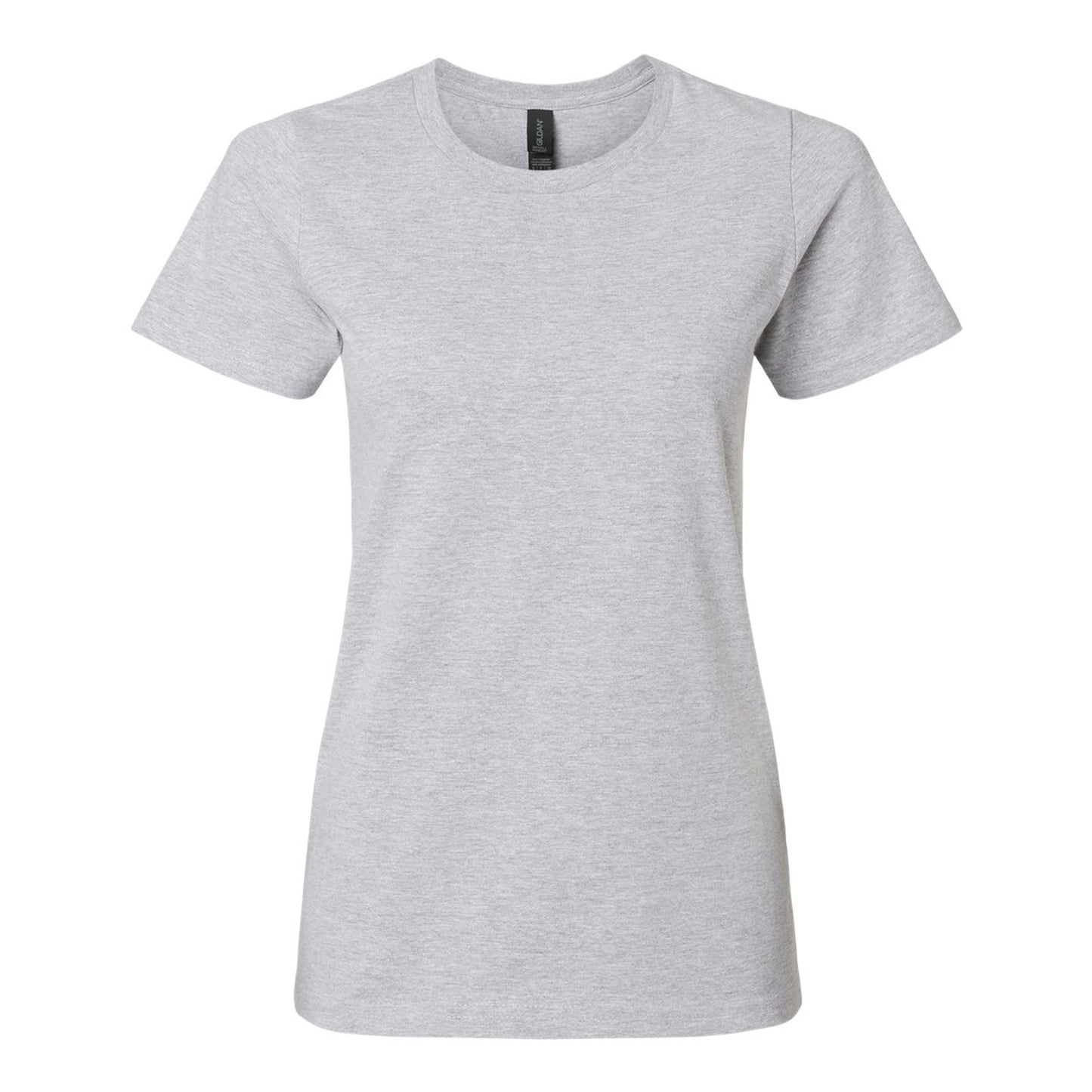 Sport Grey - Front - Gildan Womens-Ladies Softstyle Plain Midweight T-Shirt