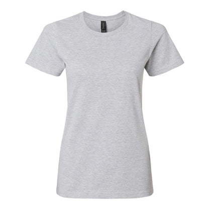 Sport Grey - Front - Gildan Womens-Ladies Softstyle Plain Midweight T-Shirt