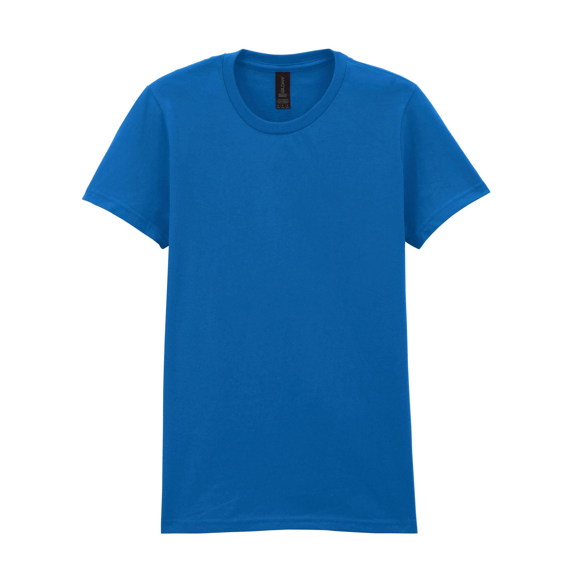 Royal Blue - Front - Gildan Womens-Ladies Softstyle Plain Midweight T-Shirt