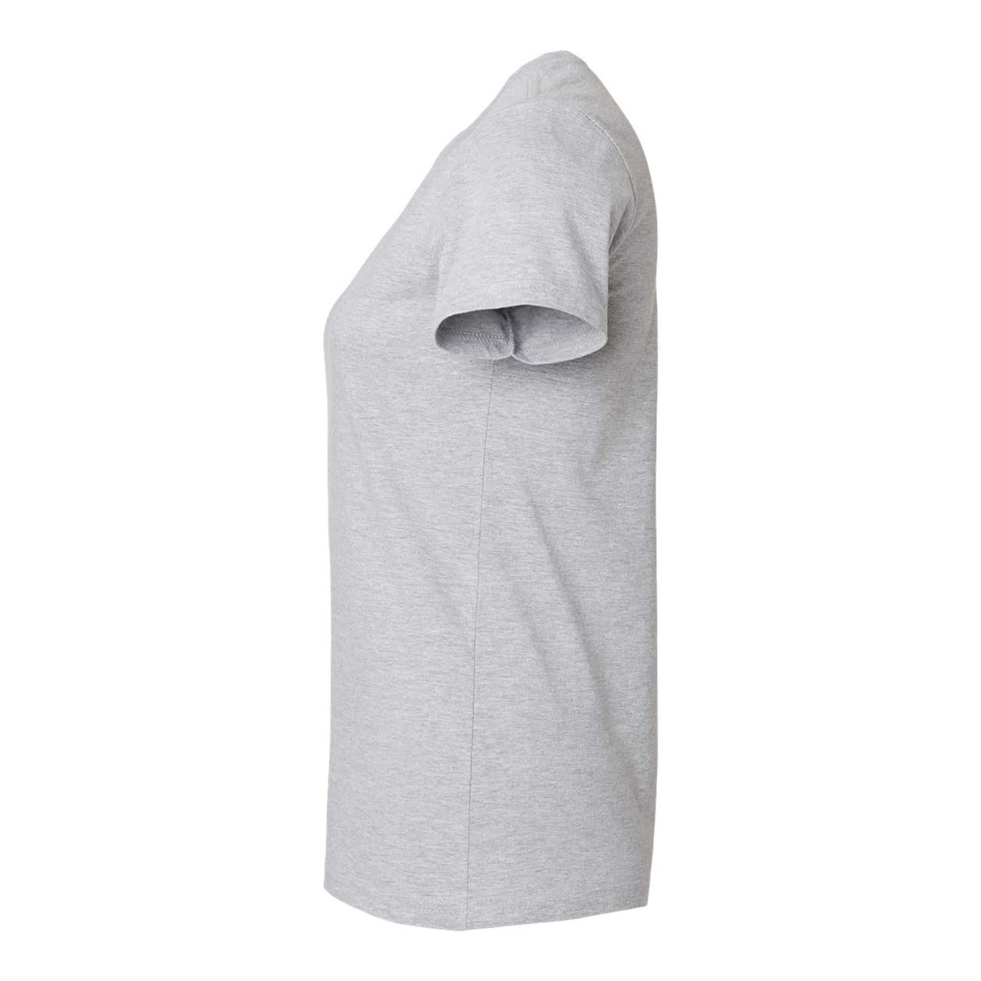 Sport Grey - Side - Gildan Womens-Ladies Softstyle Plain Midweight T-Shirt