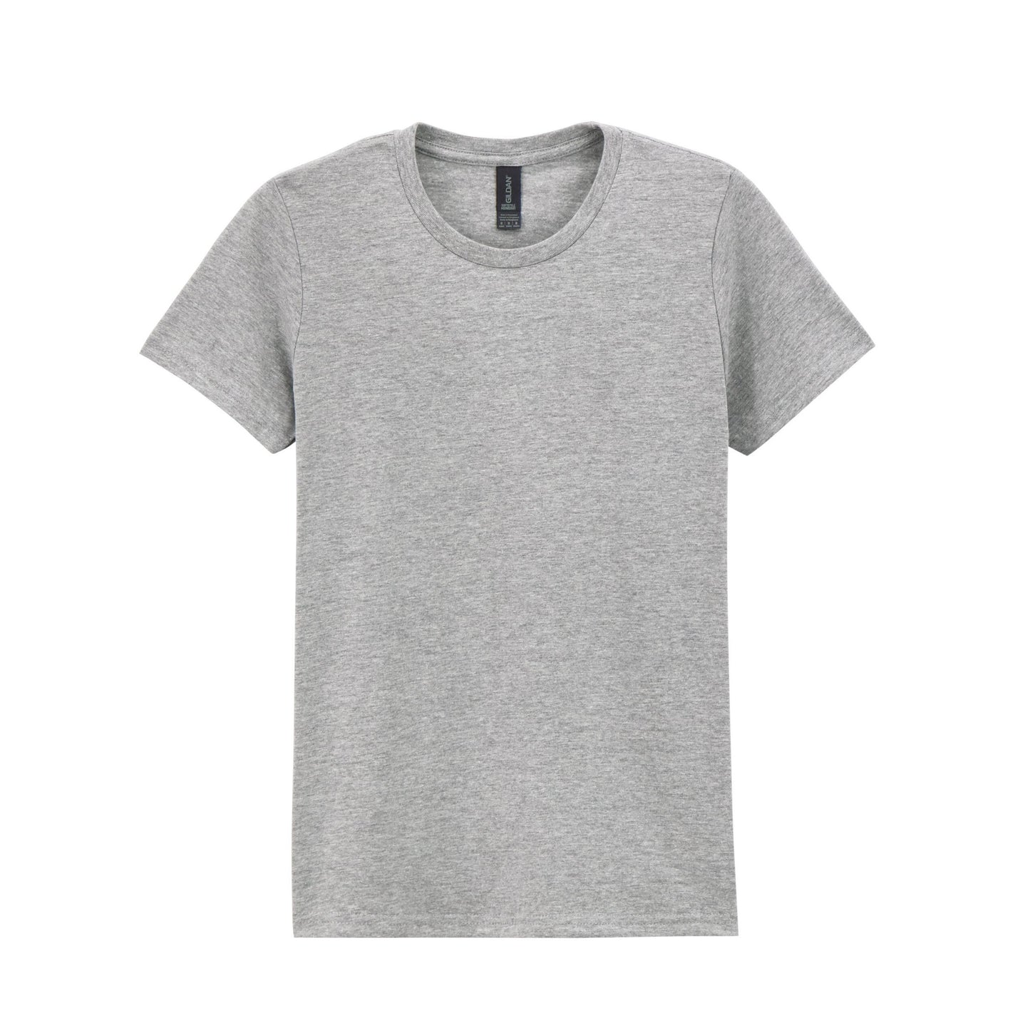 Sport Grey - Front - Gildan Womens-Ladies Softstyle Plain Midweight T-Shirt
