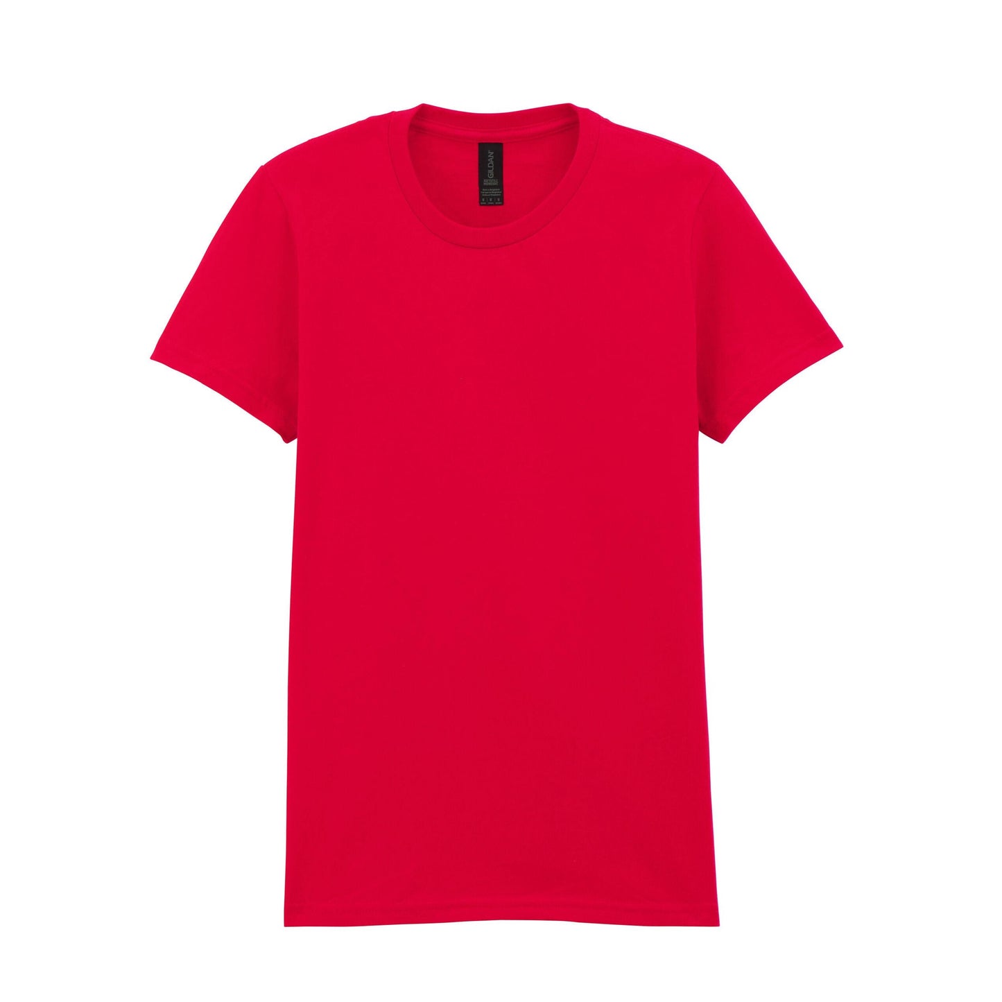 Red - Front - Gildan Womens-Ladies Softstyle Plain Midweight T-Shirt