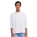 White - Front - Russell Mens Plain Classic Long-Sleeved T-Shirt
