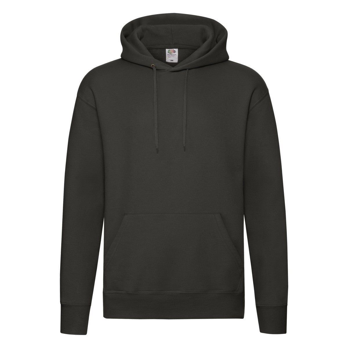 Charcoal - Front - Fruit of the Loom Mens Premium Hoodie