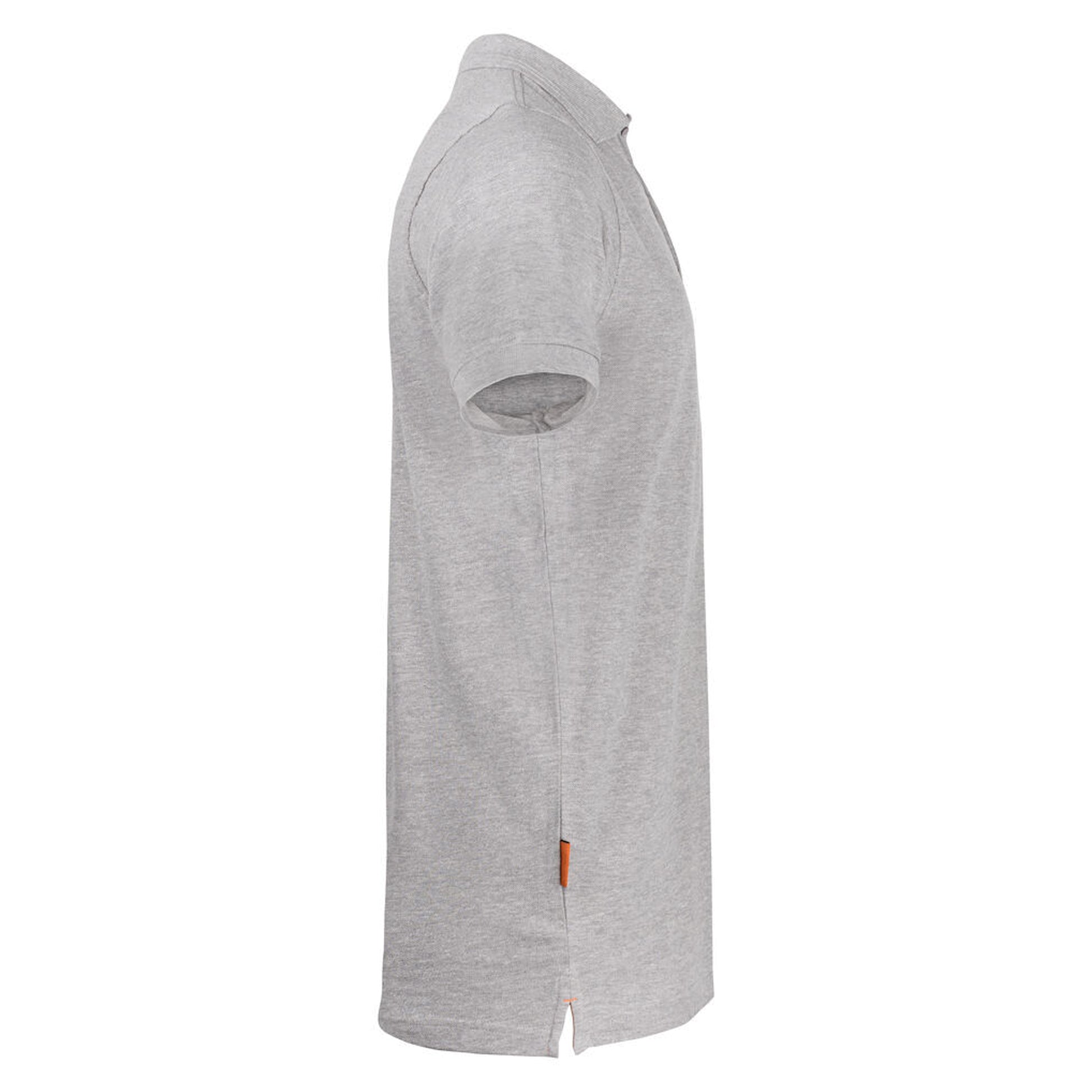 Grey - Lifestyle - Jobman Mens Melange Polo Shirt