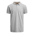 Grey - Front - Jobman Mens Melange Polo Shirt