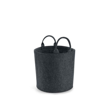 Charcoal Melange - Side - Bagbase Felt Trug