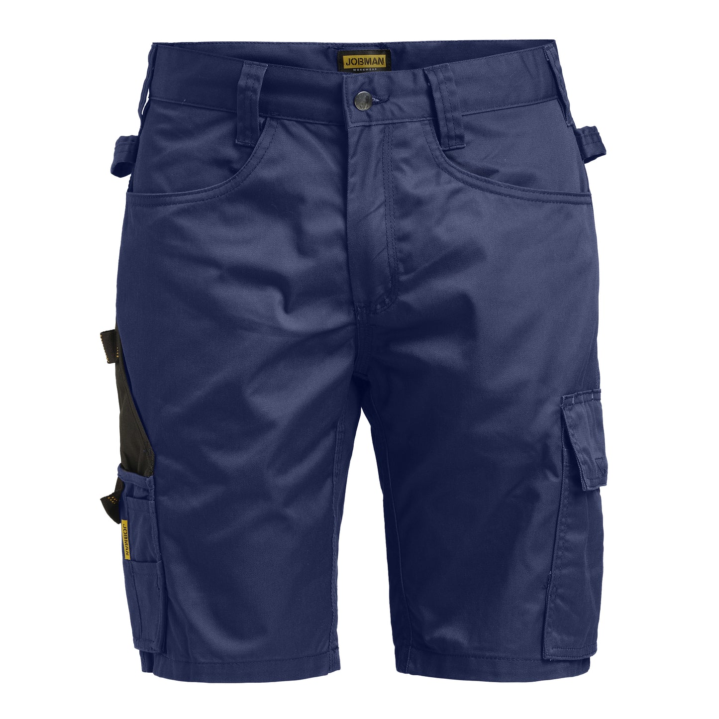 Navy-Black - Front - Jobman Mens Cargo Shorts