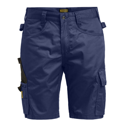 Navy-Black - Front - Jobman Mens Cargo Shorts