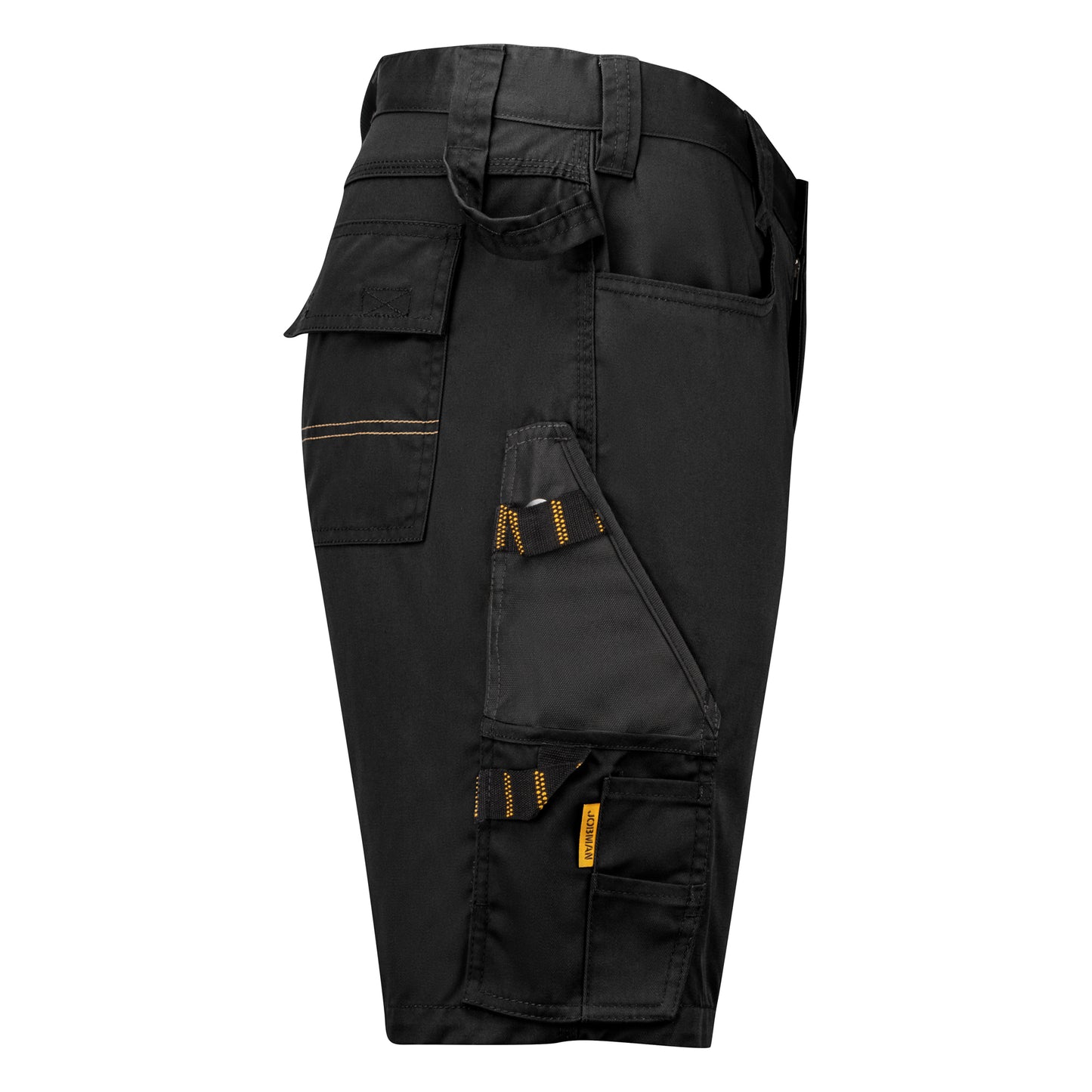 Black - Lifestyle - Jobman Mens Cargo Shorts