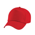 Classic Red - Front - Beechfield Childrens-Kids Original 5 Panel Cap