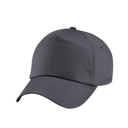 Graphite - Front - Beechfield Childrens-Kids Original 5 Panel Cap